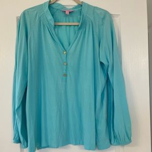 Lilly Pulitzer Elsa top - blue
